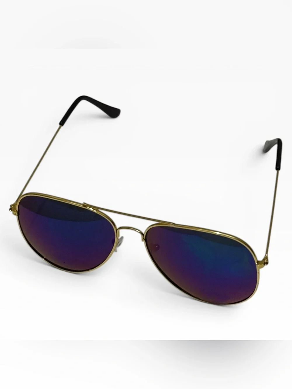 4-Pair Set - Aviator Sunglasses Bundle Mirrored